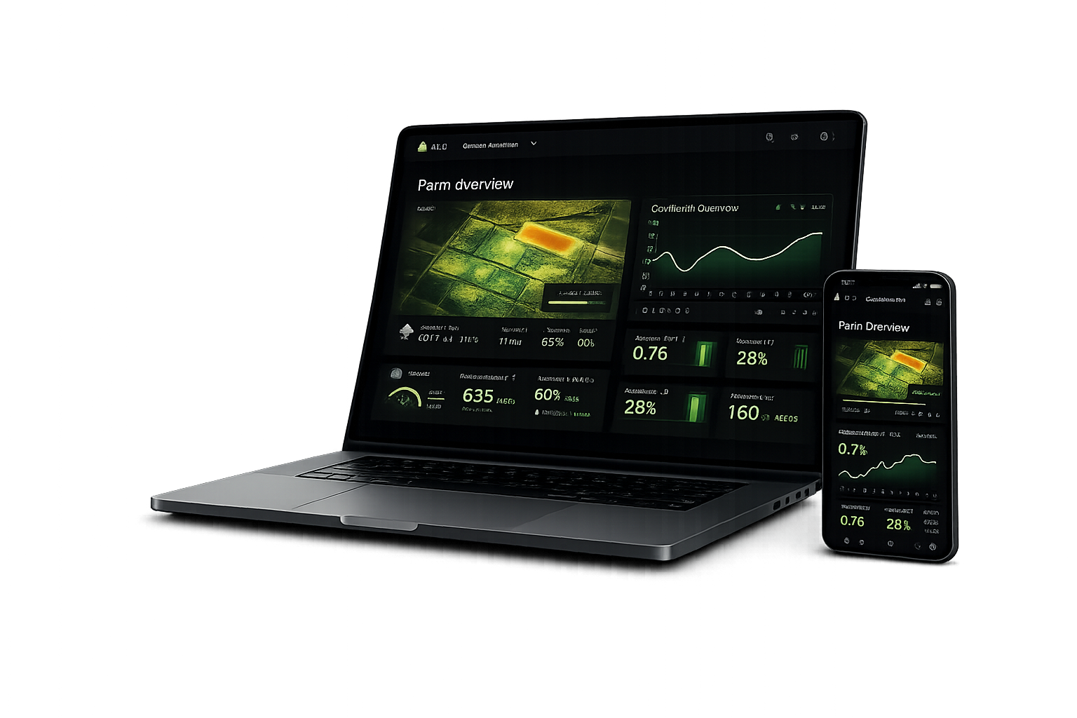 Agrovech precision agriculture platform — NDVI field analysis screen