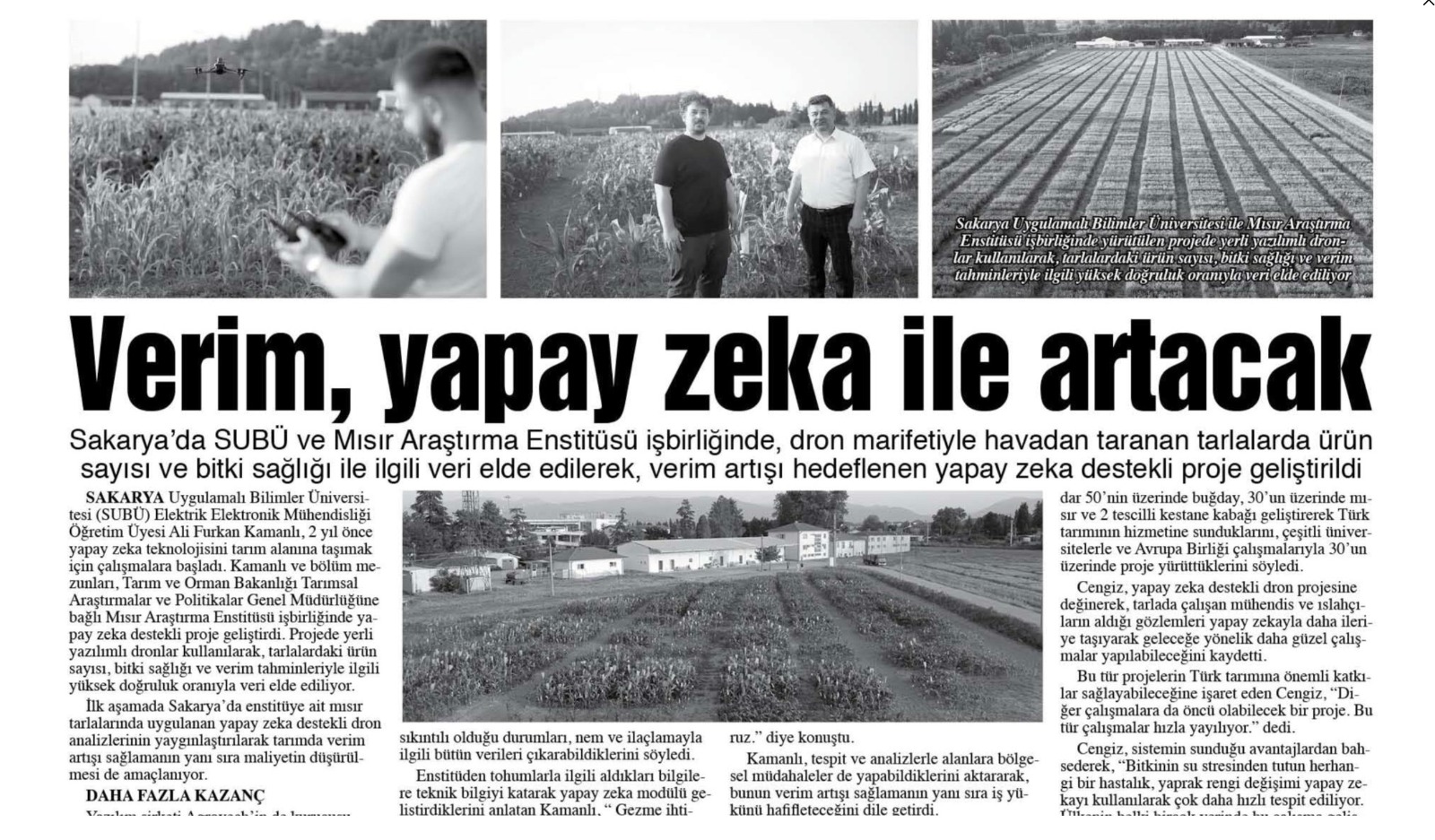 AGROVECH and the Maize Research Institute Featured Nationwide with an AI-Powered Agriculture Project